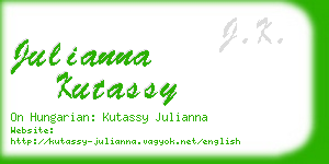 julianna kutassy business card